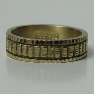 Men's Brass Ring-COLUMNS Sz 9.5 #22